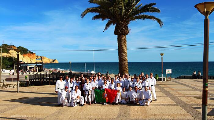 Urlaubsfoto aus dem Karate-Urlaub in Portugal